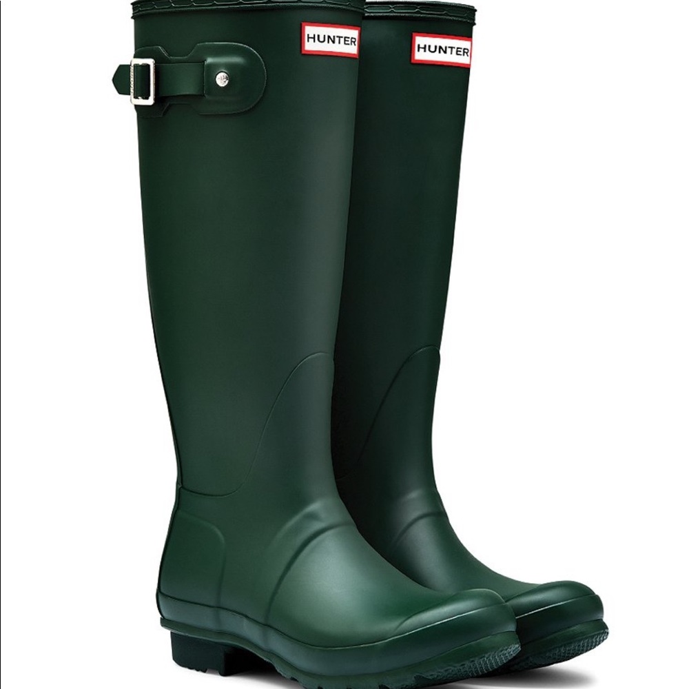 Matte Green Hunter Boots